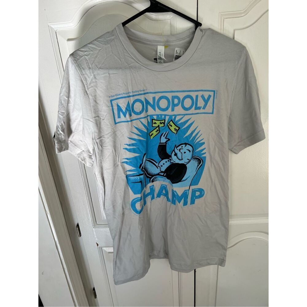 Monopoly Man Rich Uncle Pennybags Champs T Shirt SZ med.
